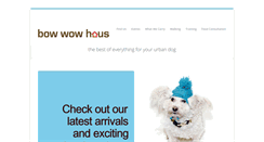 Desktop Screenshot of bowwowhaus.ca